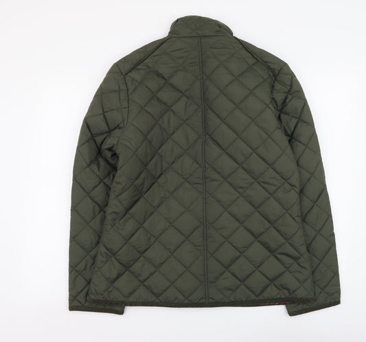 Avenue Womens Green Jacket Coat Size M Zip