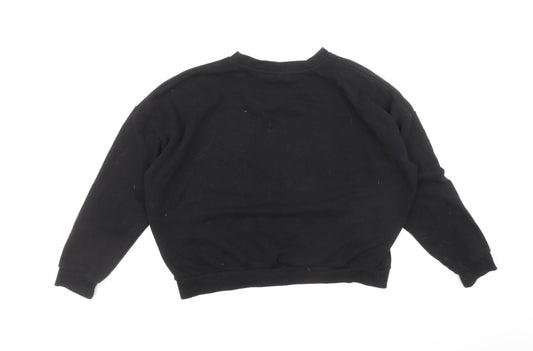 Stranger Things Womens Black Polyester Pullover Sweatshirt Size 4 Pullover