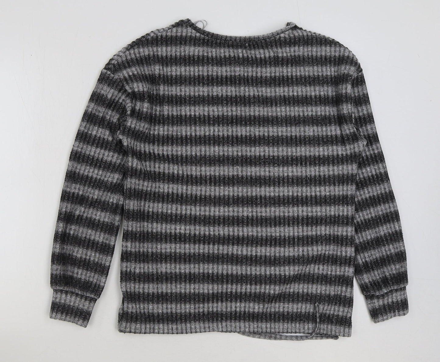Matalan Womens Grey Polyester Pullover Sweatshirt Size 12 Pullover