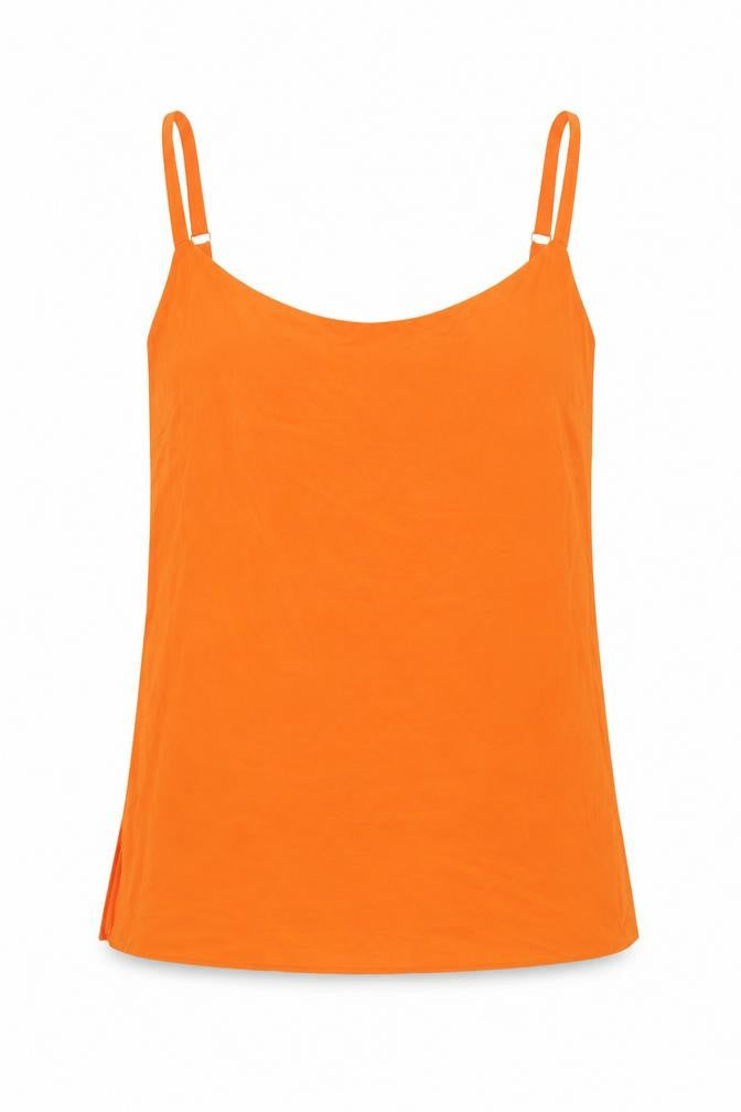 Wallis Womens Orange Polyester Camisole Tank Size 10 Round Neck