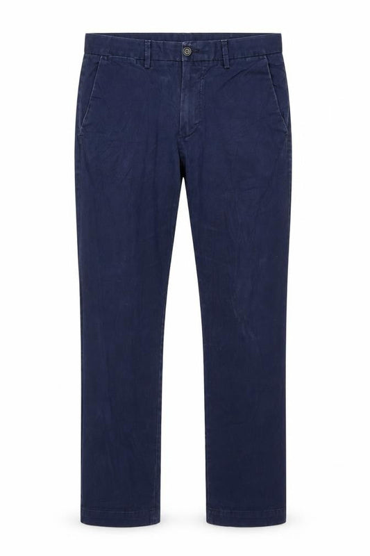 Gap Mens Blue Cotton Trousers Size 32 in L39 in Regular Zip
