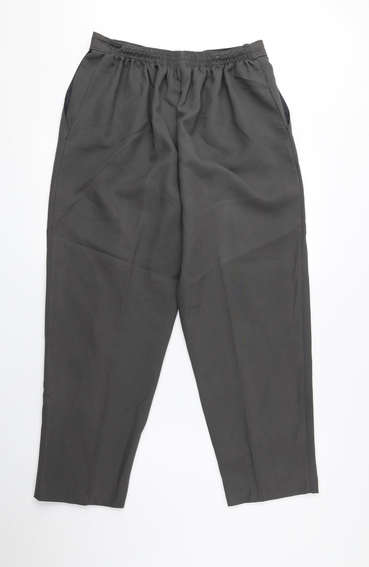 Saira of Manchester Womens Green Polyester Trousers Size 16 L24.5 in Regular