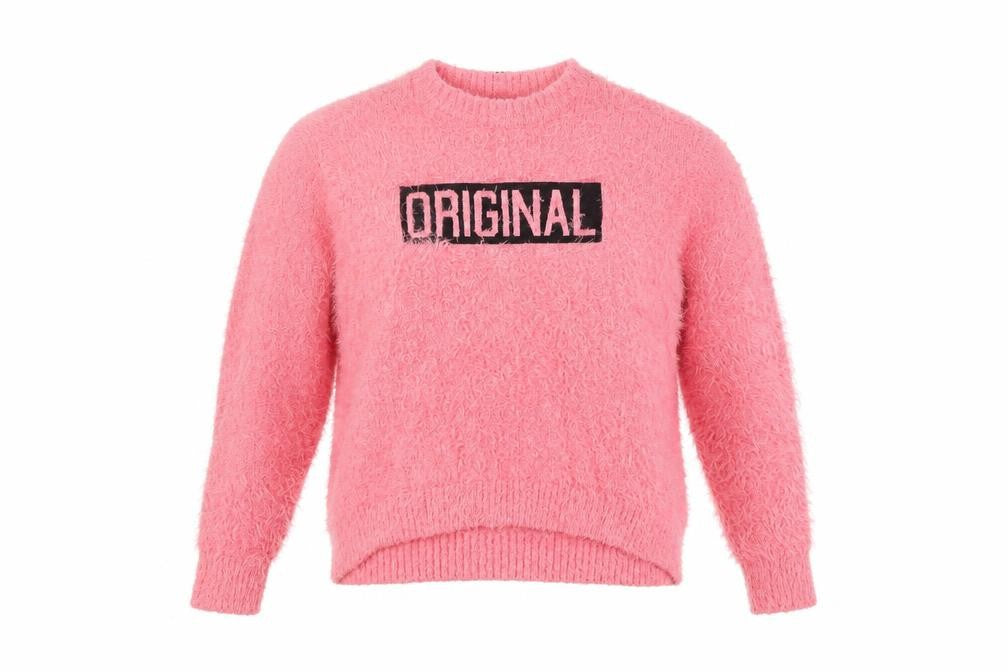 Marks and Spencer Womens Pink Round Neck Polyester Pullover Jumper Size M - Original