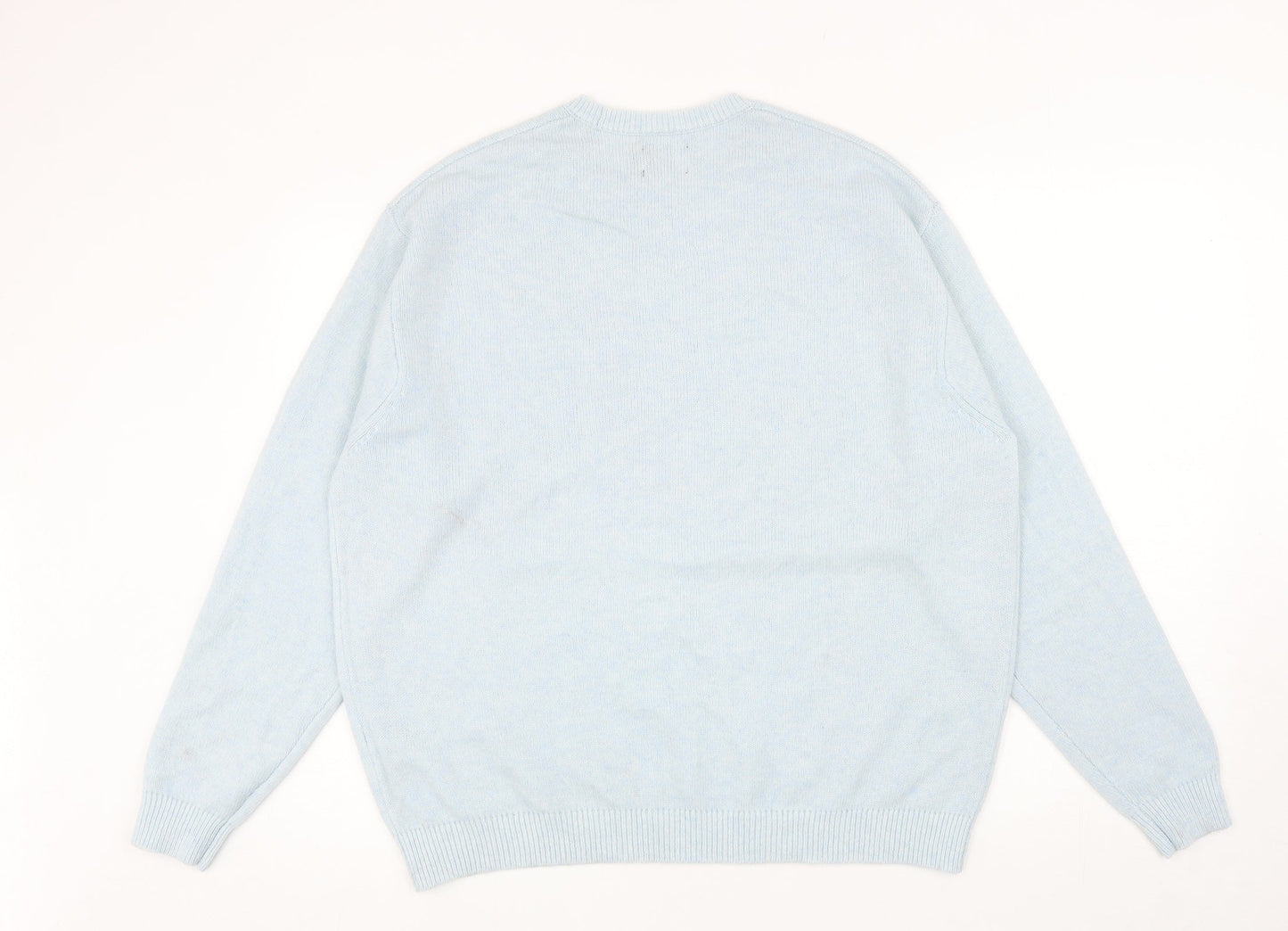 ASOS Womens Blue Round Neck Nylon Pullover Jumper Size S