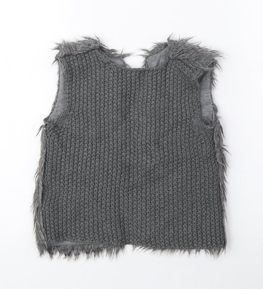 Primark Girls Grey Gilet Jacket Size 3-4 Years