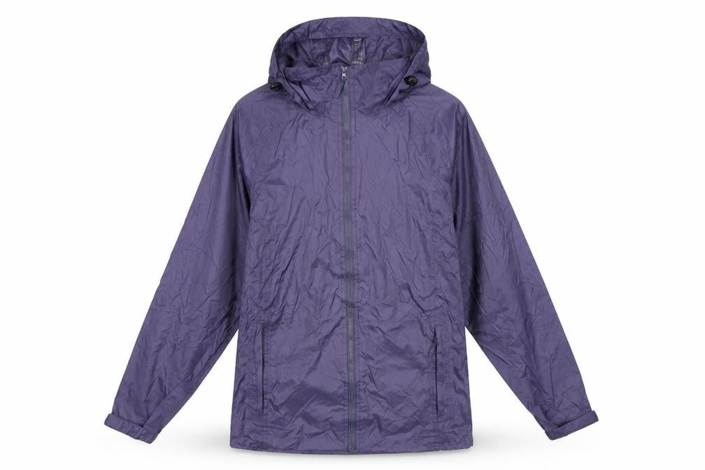 Preworn Womens Purple Rain Coat Coat Size S Zip