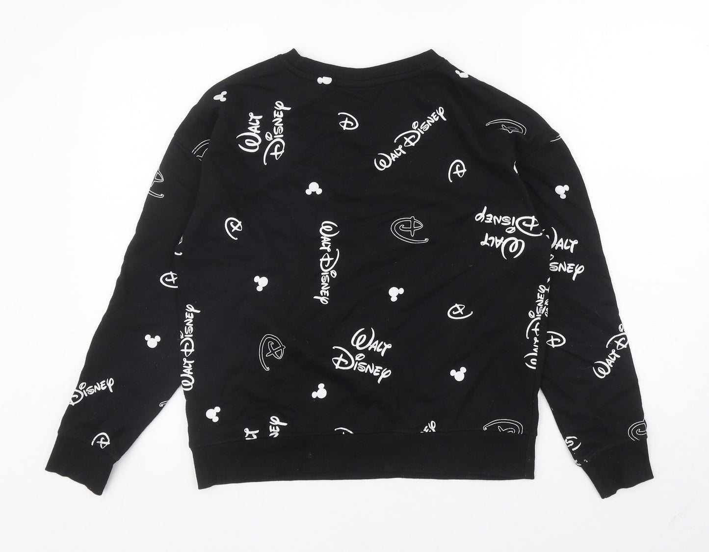 Primark Womens Blue Geometric Cotton Pullover Sweatshirt Size XS Pullover - Disney
