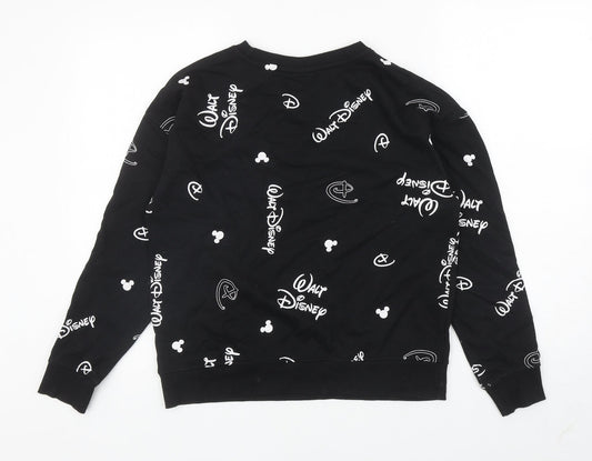 Primark Womens Blue Geometric Cotton Pullover Sweatshirt Size XS Pullover - Disney