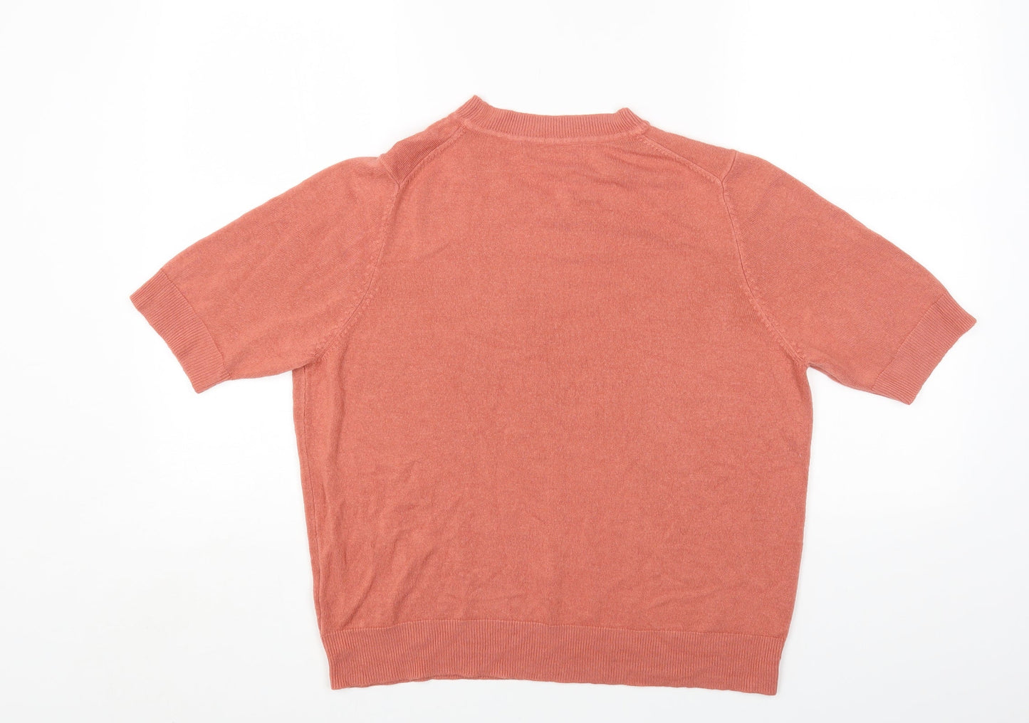 Marks and Spencer Womens Pink Round Neck Acrylic Pullover Jumper Size 16