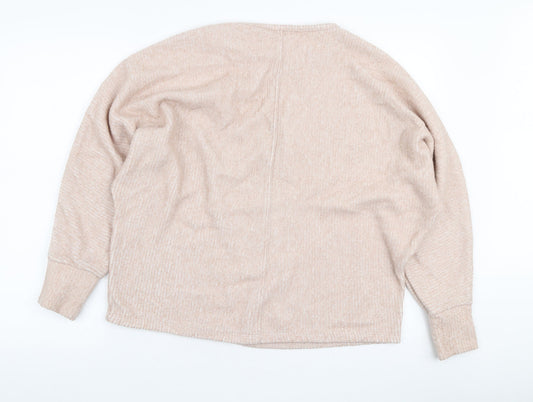 George Womens Pink Polyester Pullover Sweatshirt Size M Pullover