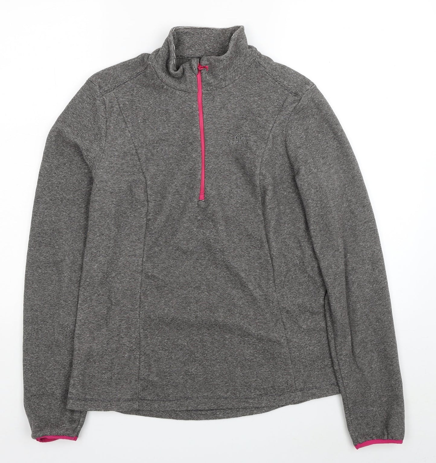 DECATHLON Womens Grey Polyester Pullover Sweatshirt Size M Pullover