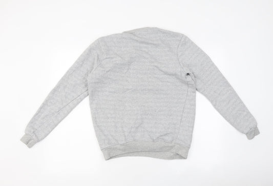 Filthy Living Mens Grey Round Neck Polyester Pullover Jumper Size S