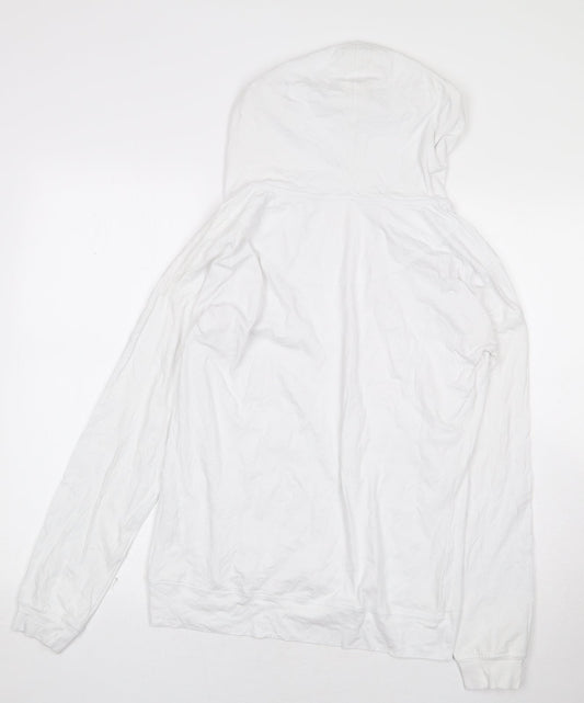 Bamboo Womens White Viscose Pullover Hoodie Size 10 Pullover