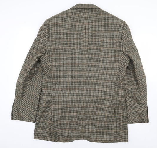 Marks and Spencer Mens Green Wool Jacket Suit Jacket Size 40