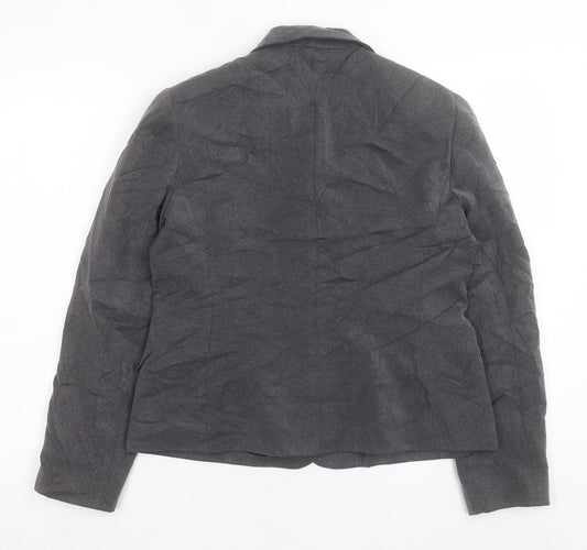 NEXT Womens Grey Jacket Blazer Size 10 Button