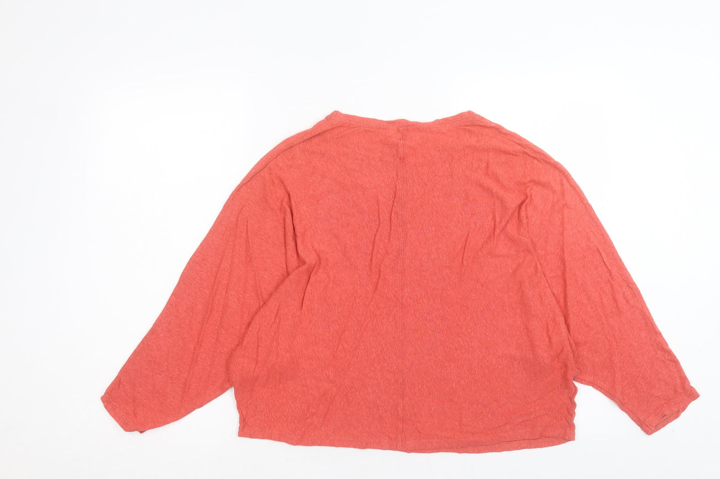 M&Co Womens Pink Viscose Basic T-Shirt Size 12 Crew Neck