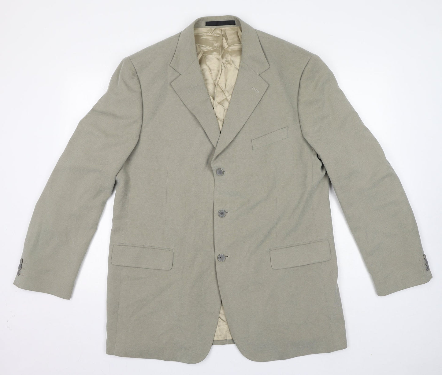 Marks and Spencer Mens Grey Polyester Jacket Suit Jacket Size 44