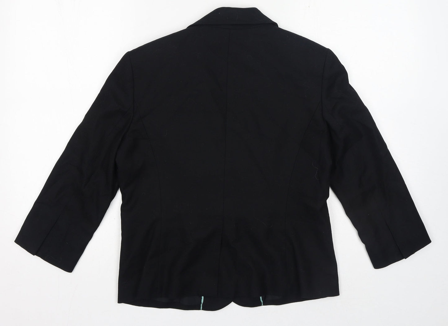 Gap Womens Black Cotton Jacket Blazer Size 12