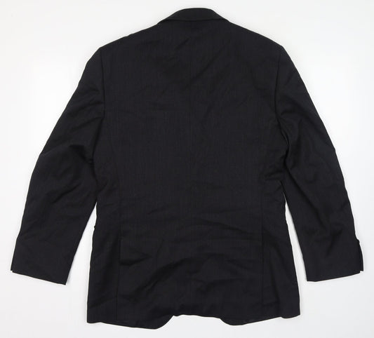 Bladen Mens Black Wool Jacket Suit Jacket Size 40