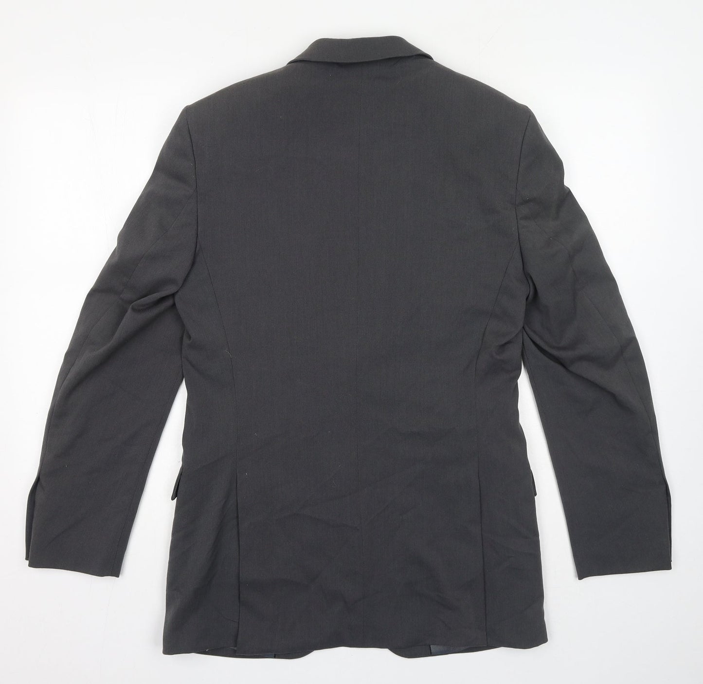 Taylor & Reece Womens Grey Polyester Jacket Suit Jacket Size 36