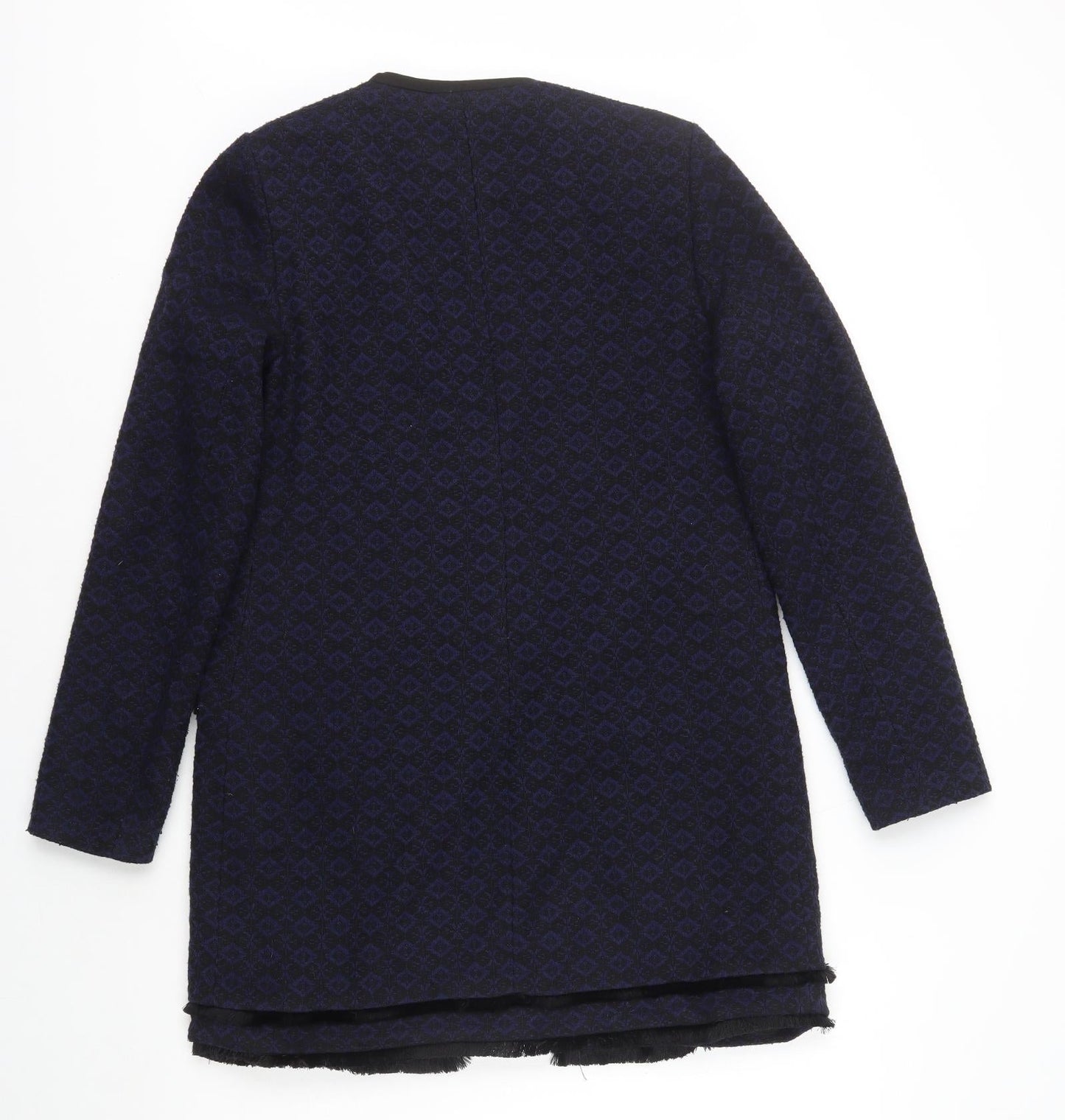 Carolina Belle Womens Blue Geometric Jacket Size S