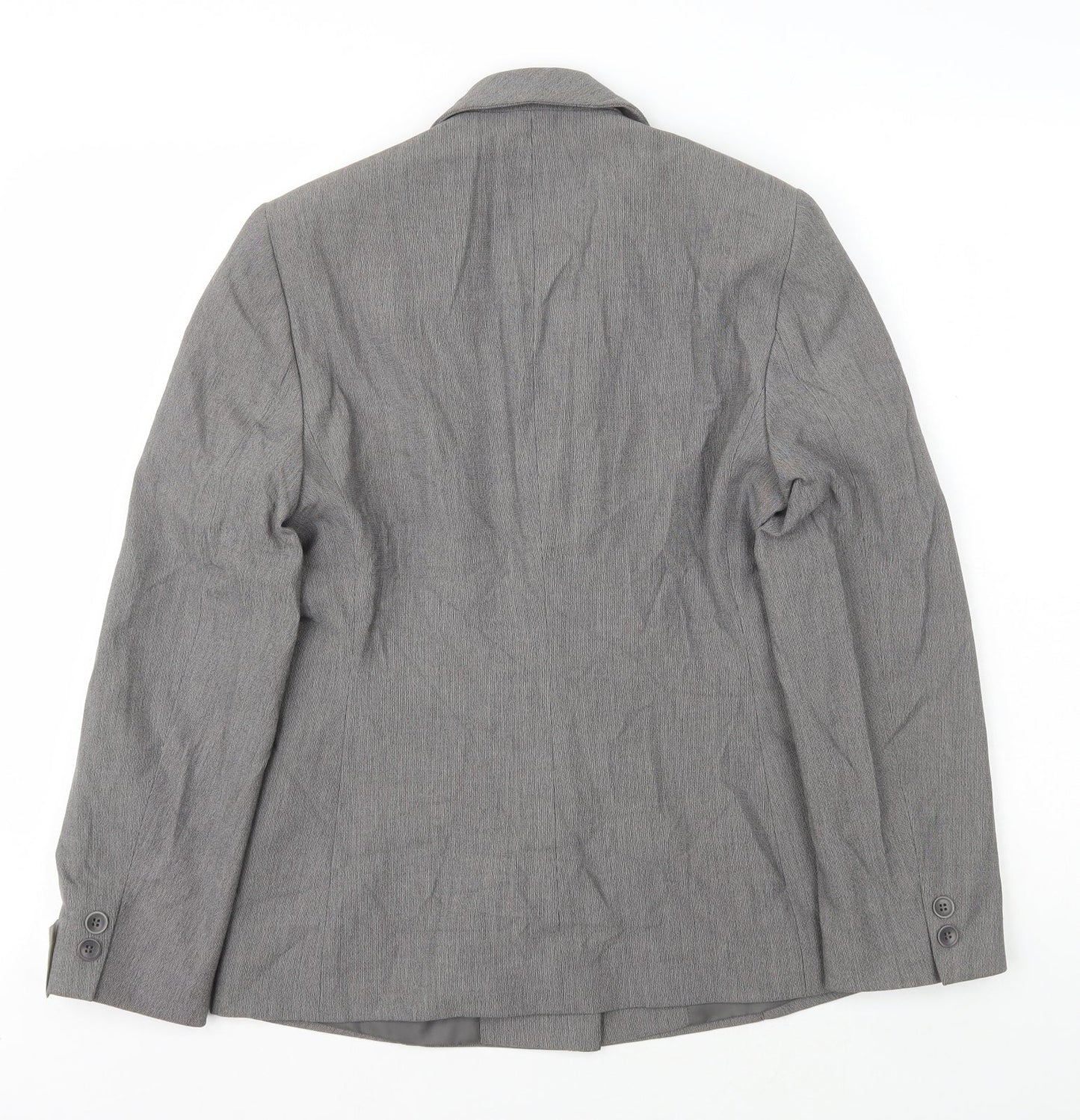 NEXT Womens Grey Polyester Jacket Blazer Size 8