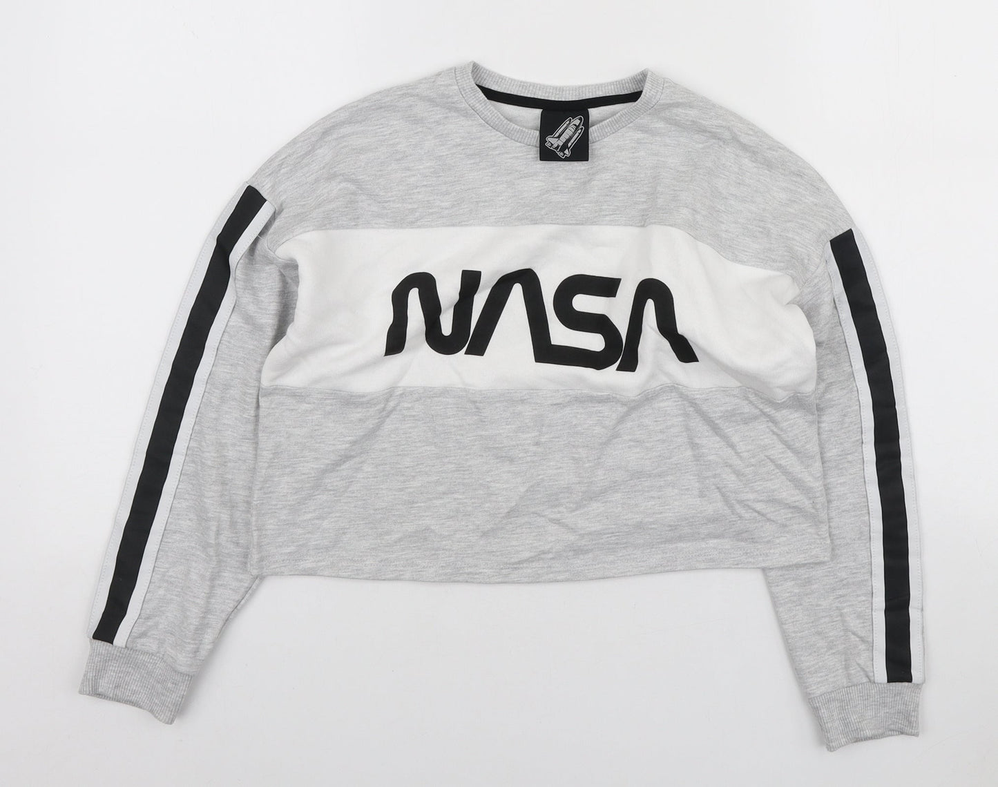 George Girls Grey Polyester Pullover Sweatshirt Size 9-10 Years Pullover - NASA