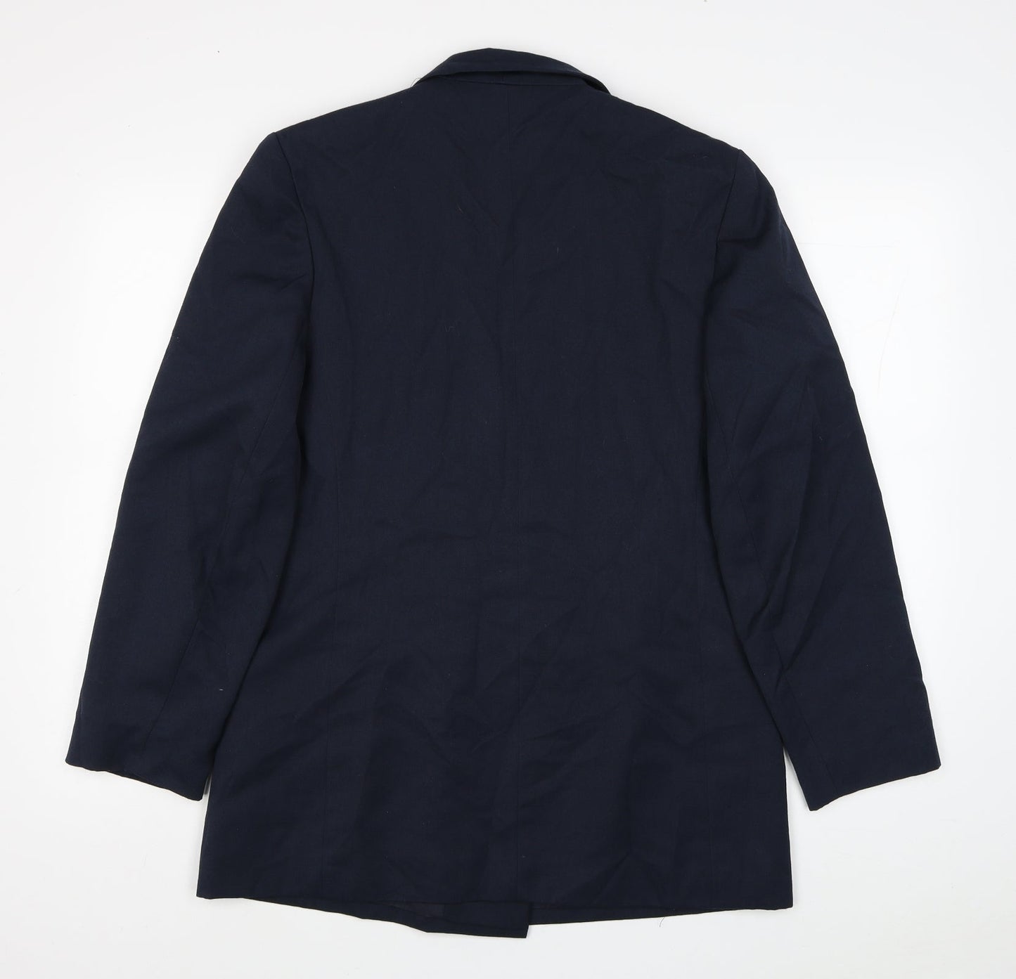 BHS Womens Blue Polyester Jacket Blazer Size 14