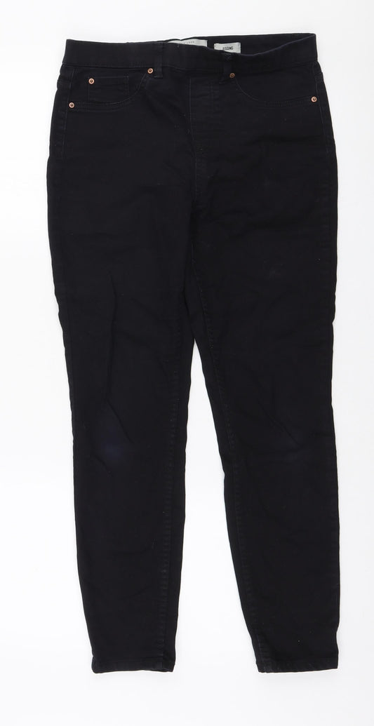 New Look Womens Blue Polyester Jegging Jeans Size 10 L26 in Regular