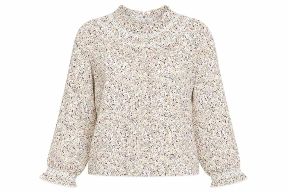 Marks and Spencer Womens Multicoloured Floral Cotton Basic T-Shirt Size 6 Crew Neck