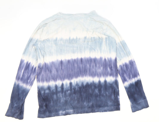 Lands' End Boys Blue Cotton Pullover Sweatshirt Size 14 Years Pullover - Tie-Dye