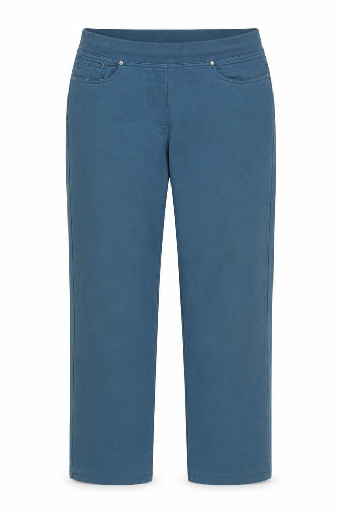 Epilogue Womens Blue Cotton Trousers Size 14 L28 in Regular