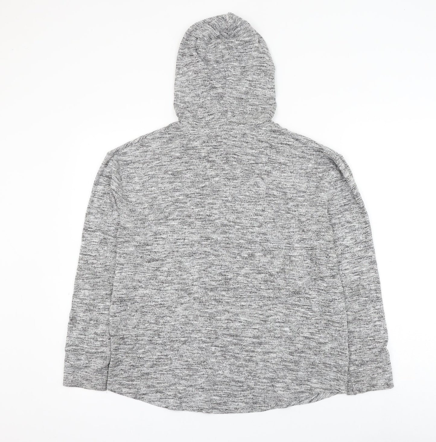 papay Womens Grey Viscose Pullover Hoodie Size M Pullover