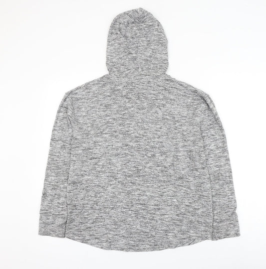 papay Womens Grey Viscose Pullover Hoodie Size M Pullover