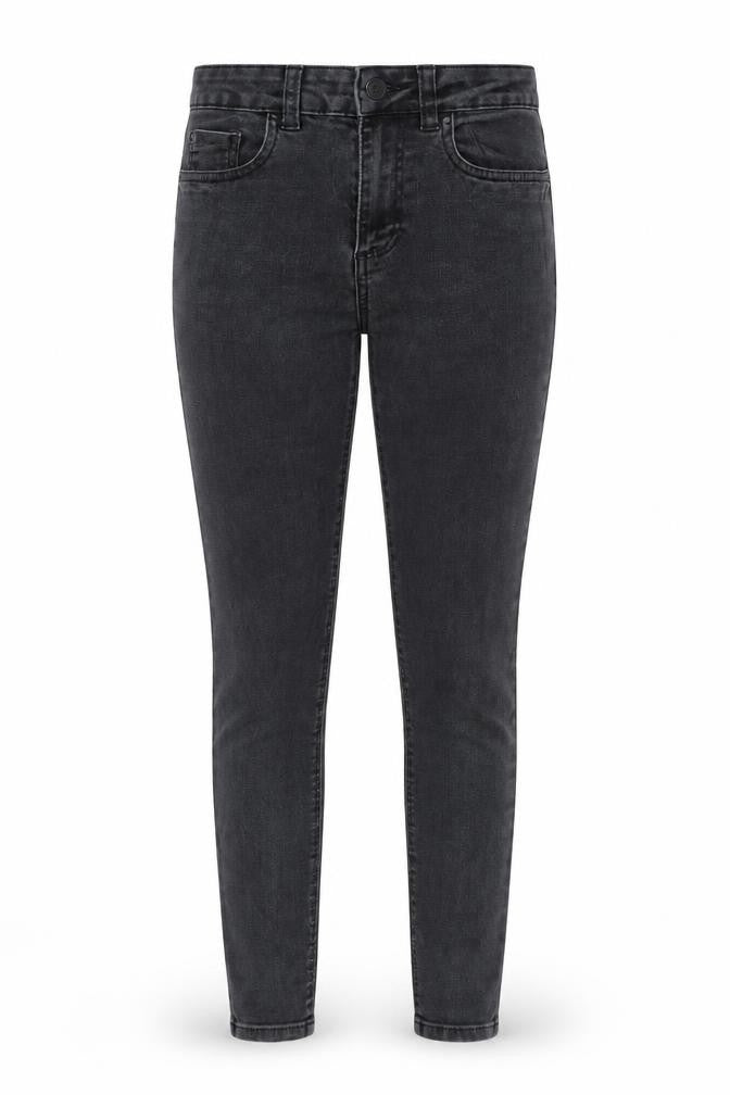 Primark Womens Grey Cotton Skinny Jeans Size 8 L28 in Regular Zip