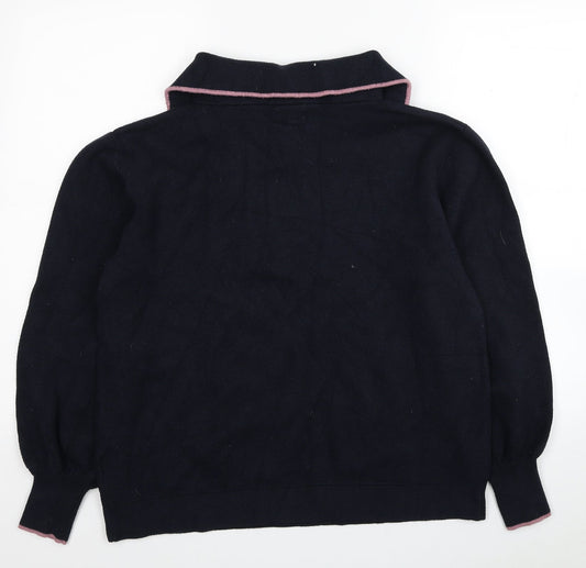 NEXT Womens Blue Viscose Pullover Sweatshirt Size 14 Pullover