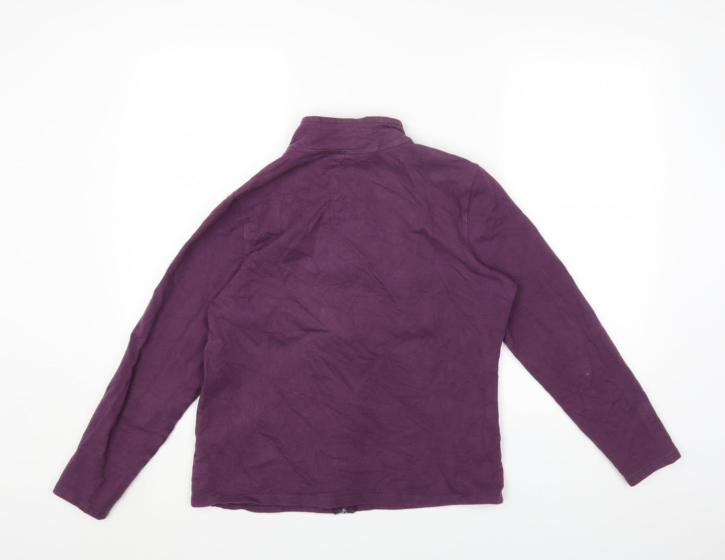 Marks and Spencer Womens Purple Jacket Size 16 Zip