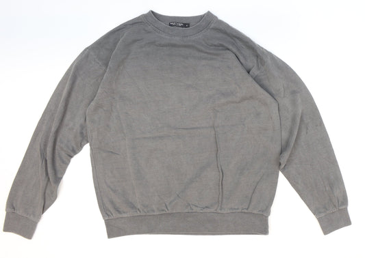 Nasty Gal Womens Grey Polyester Pullover Sweatshirt Size S Pullover - My body. My rules. My decision