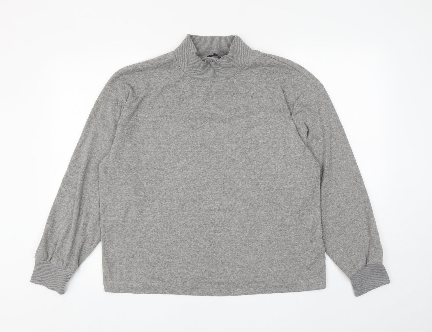 Marks and Spencer Womens Grey Viscose Pullover Sweatshirt Size 14 Pullover