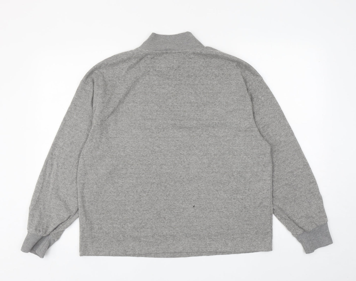 Marks and Spencer Womens Grey Viscose Pullover Sweatshirt Size 14 Pullover