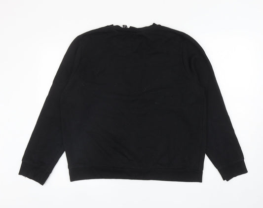 Primark Womens Black Cotton Pullover Sweatshirt Size L Pullover - Thank U, Next