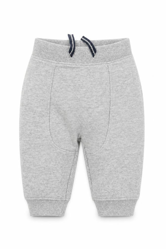 Peacocks Baby Grey Polyester Jogger Trousers Size 3-6 Months Drawstring