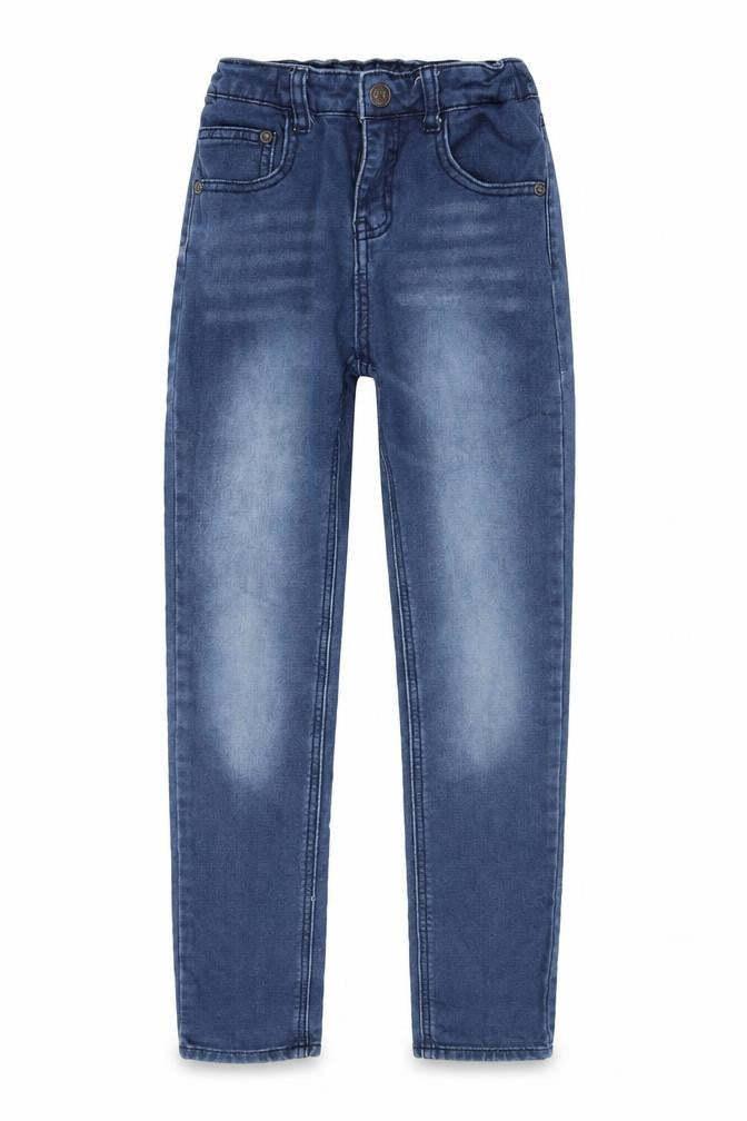 Jack Greens Girls Blue Cotton Skinny Jeans Size 9-10 Years Regular Zip