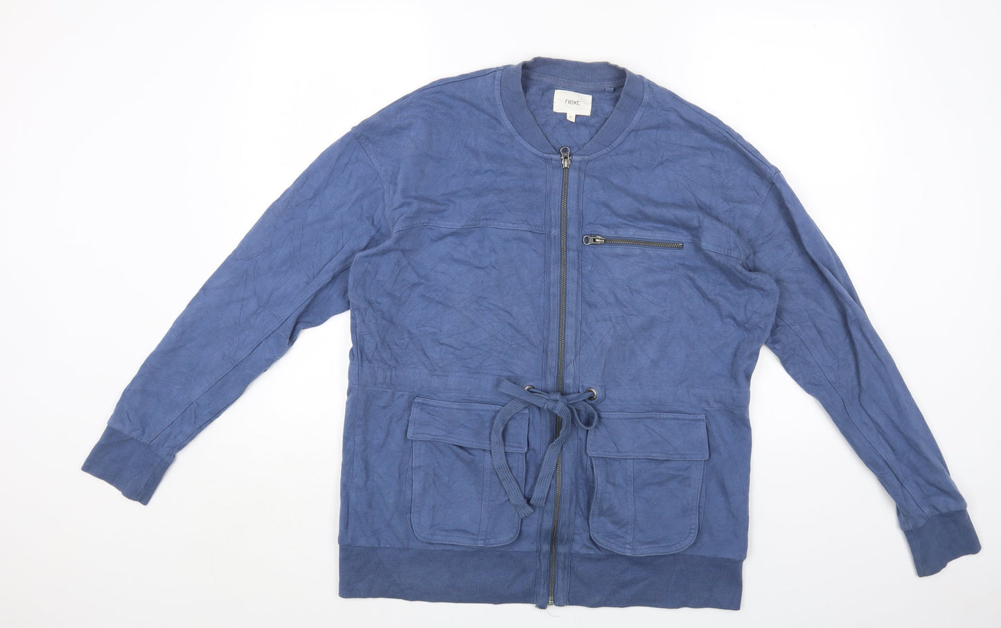 NEXT Womens Blue Jacket Coatigan Size 16 Zip