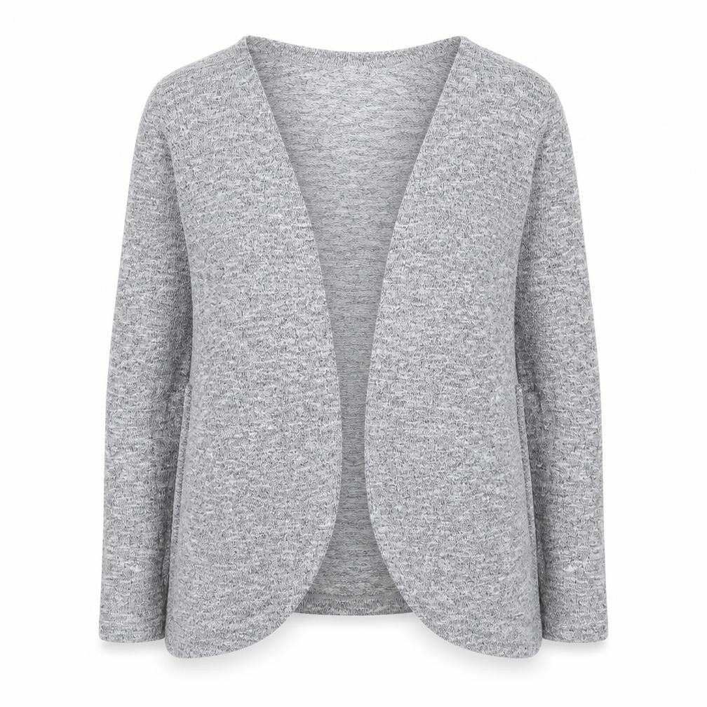 Young Dimension Girls Grey V-Neck Polyester Cardigan Jumper Size 12-13 Years Pullover