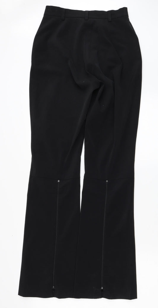 Ambiente Womens Black Polyester Trousers Size 10 L31 in Regular Zip