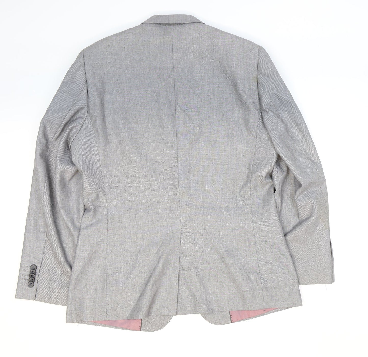 Butler and Webb Mens Grey Polyester Jacket Suit Jacket Size 40