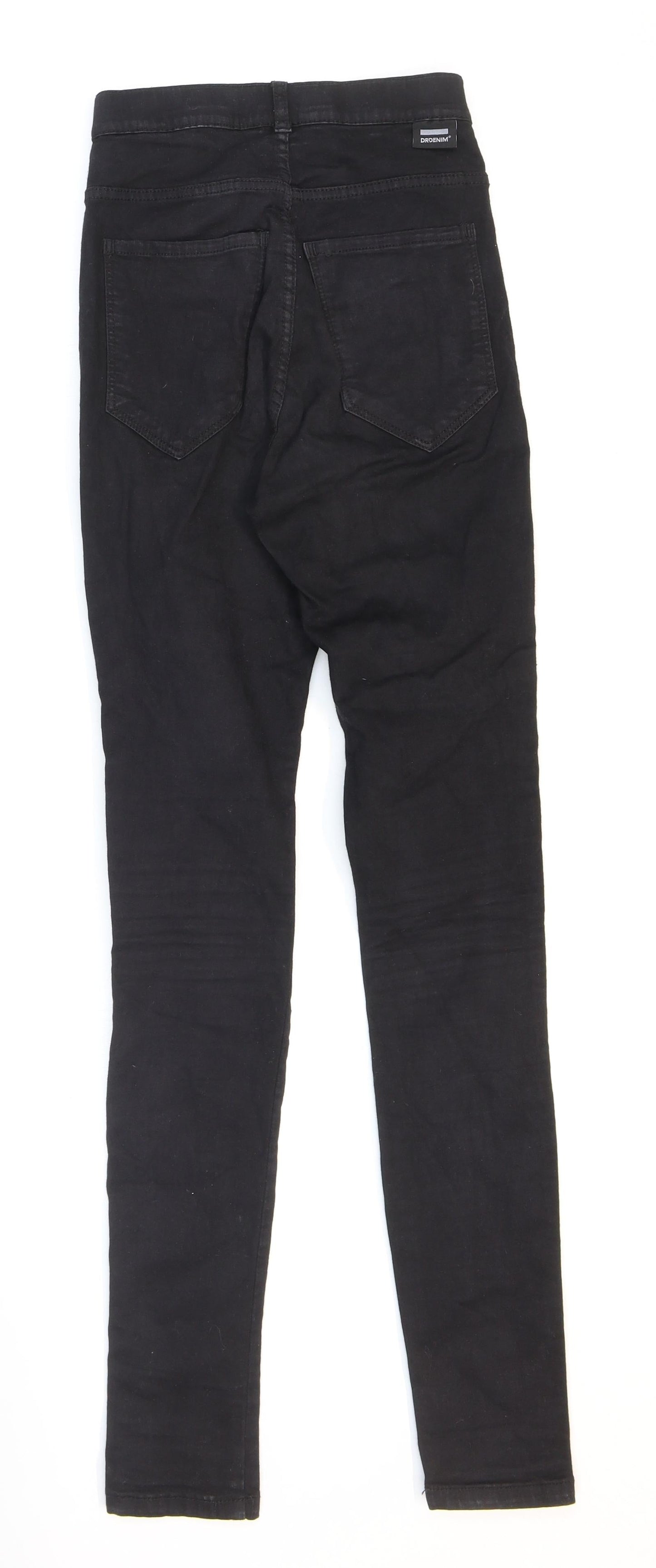 Dr. Denim Womens Black Cotton Skinny Jeans Size S L29 in Regular Zip