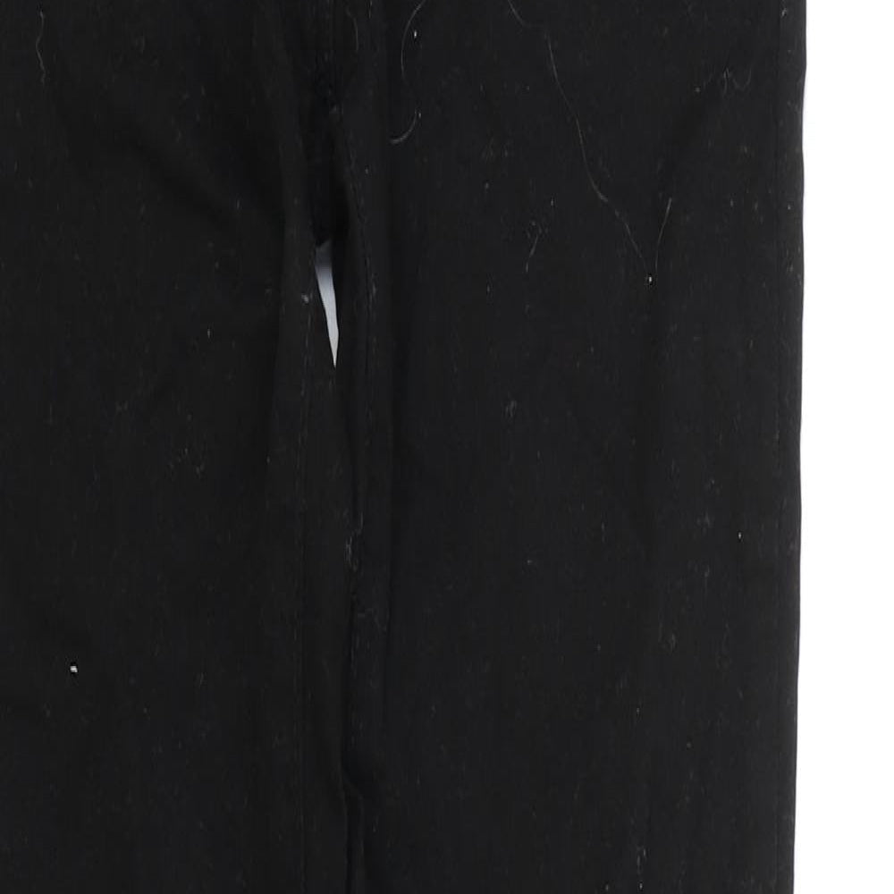 H&M Womens Black Cotton Skinny Jeans Size 6 L30 in Regular Zip