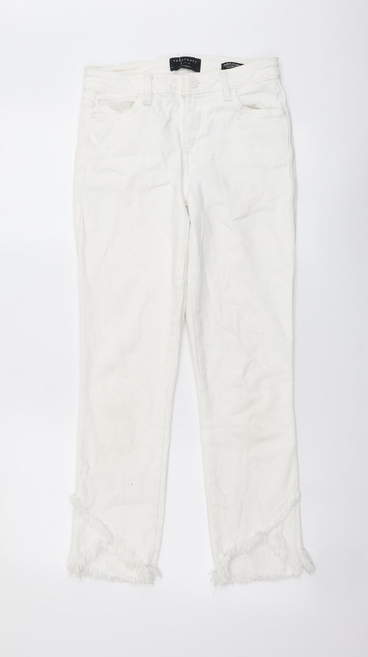 Sanctuary Womens White Cotton Skinny Jeans Size 25 in L26 in Regular Button